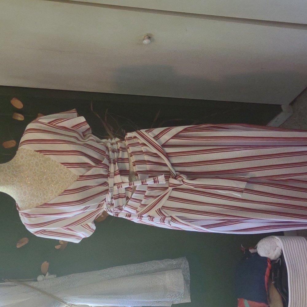 Rewash striped wide leg pants set. Top is Xlg. Pants are a Lg.